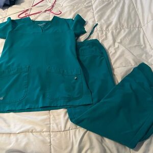 Teal Scrub Set